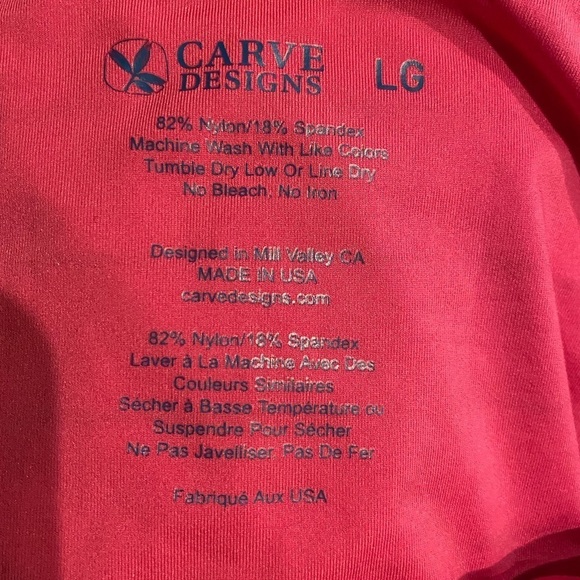 Carve Design Bikini Bottom NWOT in Raspberry & Indigo Side Ties - Picture 6 of 9